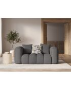 Divano Elise grigio a 2 posti - 178x94x70 cm