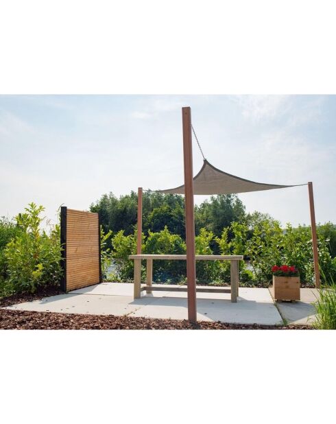 Vela ombreggiante in poliestere Costo 160gr/m2 antracite - 3x2 m