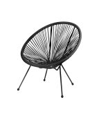 Fauteuil en résine Le cabana noir - D.72