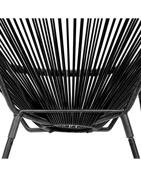 Fauteuil en résine Le cabana noir - D.72