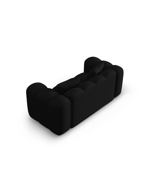 Canapé Elise 2 places noir - 178x94x70 cm