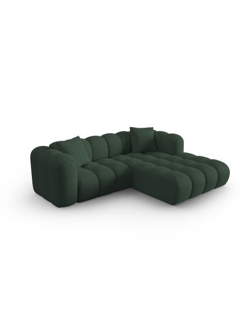 Elise 3-zits modulaire hoekbank rechts zeegroen - 238x190x70 cm