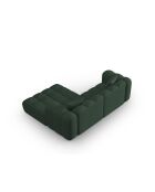 Canapé d'angle droit modulaire Elise 3 places vert de mer - 238x190x70 cm