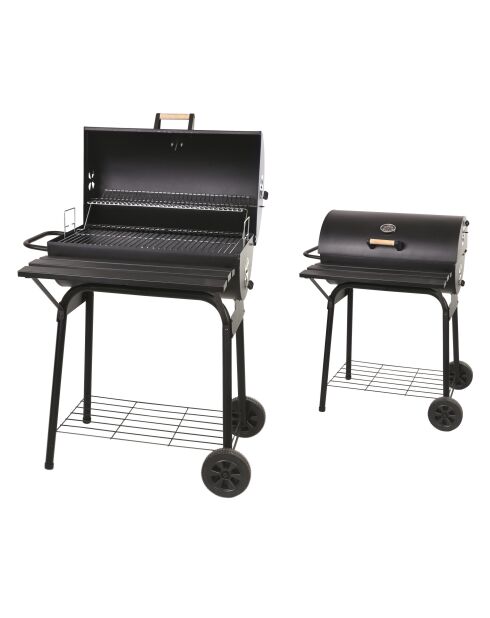 Barbacoa Elite con tapa negra - 84x70x105 cm