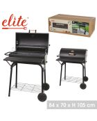 Barbacoa Elite con tapa negra - 84x70x105 cm