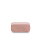 Pouf velours Louis 1 place rose - 90x90x42 cm