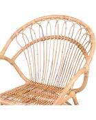 Fauteuil Indie marron clair- 69x65x87cm