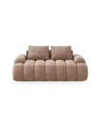 Simona 2-Sitzer-Samtsofa dunkelbeige - 175x100x84 cm