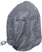 Grillabdeckung aus Premium-Polyester dunkelgrau - 93x90cm