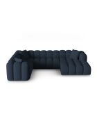 Elise 6-Sitzer modulares Panorama-Ecksofa links königsblau - 330x238x70 cm