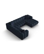 Elise 6-Sitzer modulares Panorama-Ecksofa links königsblau - 330x238x70 cm