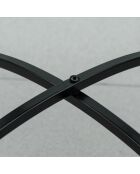 Bistro Lisboa zittafel in mozaïek en zwart metaal - 35×35×54cm