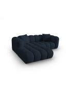 Canapé d'angle gauche modulaire Elise 3 places bleu roi - 238x190x70 cm