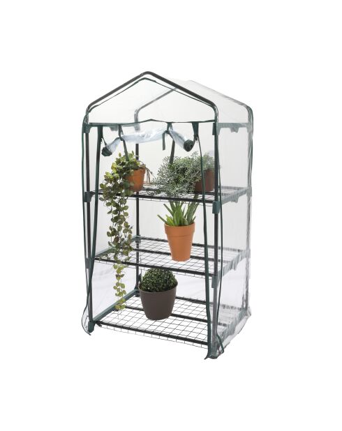 Serre de jardin avec porte à 3 niveaux Mon jardin verte - 69x49x125 cm