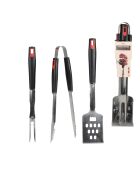 Set di 3 utensili da barbecue Elite in acciaio inossidabile