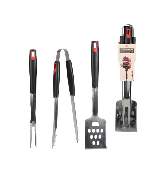 Elite roestvrijstalen barbecuegereedschap, set van 3