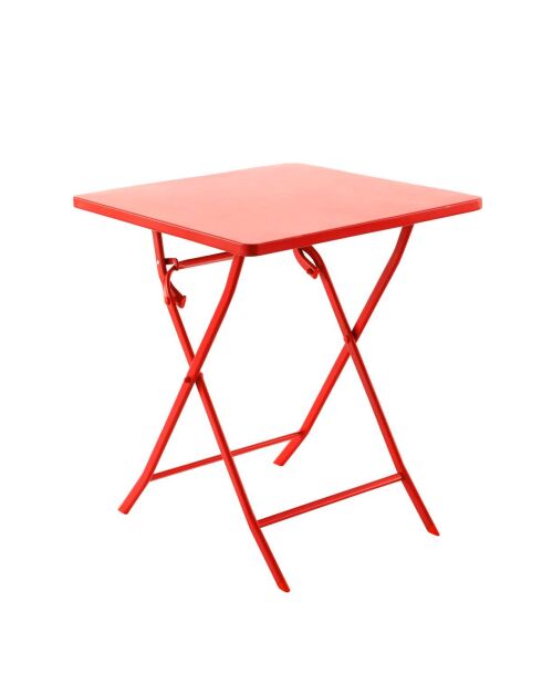 Mistral opvouwbare metalen tafel sienna - 40x40x45cm