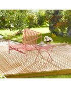 Mistral opvouwbare metalen tafel sienna - 40x40x45cm