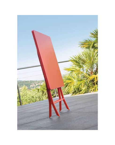 Mistral opvouwbare metalen tafel sienna - 40x40x45cm
