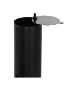Barbacoa Elite con chimenea y 2 estantes negros - 112x78,3x133 cm