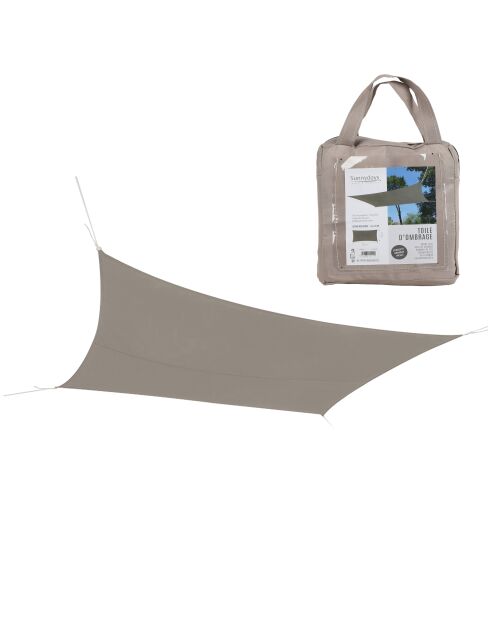 Vela ombreggiante in poliestere Costo 160gr/m2 taupe - 3x2 m