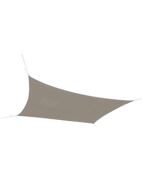 Vela ombreggiante in poliestere Costo 160gr/m2 taupe - 3x2 m