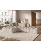 Elise 4-zits cappuccino modulaire hoekbank links - 300x190x70 cm