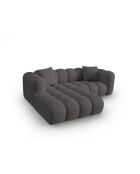 Canapé d'angle gauche modulaire Elise 3 places gris - 238x190x70 cm