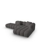 Canapé d'angle droit modulaire Elise 4 places gris - 300x190x70 cm