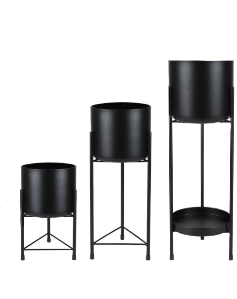 Tuinpothoes op poten en zwart metaal - S:30 cm/M:45 cm/L:60 cm