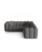 Elise modulares symmetrisches 5-Sitzer-Ecksofa grau - 238x238x70 cm