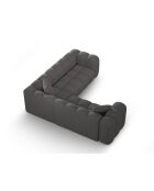 Elise modulares symmetrisches 5-Sitzer-Ecksofa grau - 238x238x70 cm