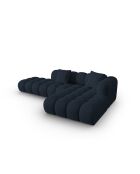 Canapé d'angle droit modulaire Elise 4 places bleu roi - 300x190x70 cm