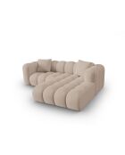 Elise 3-zits modulaire hoekbank rechts cappuccino - 238x190x70 cm