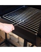 Schwarzer Elite-Grill mit Metallablage - 89x47x89 cm