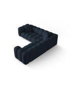 Elise modulares symmetrisches 5-Sitzer-Ecksofa Königsblau - 238x238x70 cm