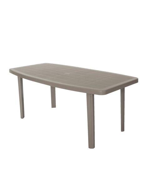 Table de jardin Faretto taupe - 100x70cm