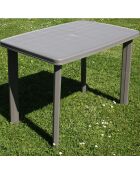 Table de jardin Faretto taupe - 100x70cm