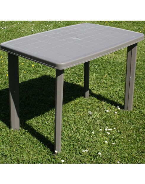 Table de jardin Faretto taupe - 100x70cm
