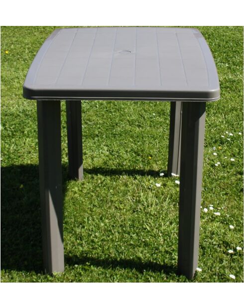 Table de jardin Faretto taupe - 100x70cm