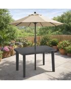 Table de jardin Faretto taupe - 100x70cm
