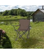 Fauteuil Le camping taupe - 82x50x80cm