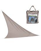 Vela ombreggiante Polo in poliestere 160gr/m2 taupe - 3,6x3,6x3,6 m