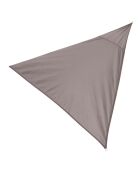 Vela ombreggiante Polo in poliestere 160gr/m2 taupe - 3,6x3,6x3,6 m