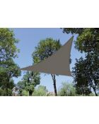 Vela ombreggiante Polo in poliestere 160gr/m2 taupe - 3,6x3,6x3,6 m