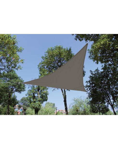 Vela ombreggiante Polo in poliestere 160gr/m2 taupe - 3,6x3,6x3,6 m