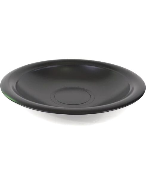 Elite schwarze Feuerschale mit Schürhaken und Deckel - D.76 cm