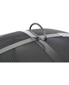 Elite schwarze Feuerschale mit Schürhaken und Deckel - D.76 cm