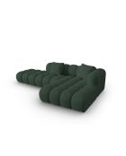 Canapé d'angle droit modulaire Elise 4 places vert de mer - 300x190x70 cm