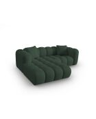 Canapé d'angle gauche modulaire Elise 3 places vert de mer - 238x190x70 cm